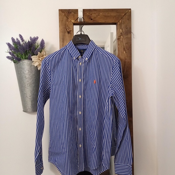 Ralph Lauren Other - Ralph Lauren Button Down Blue and White Striped XL